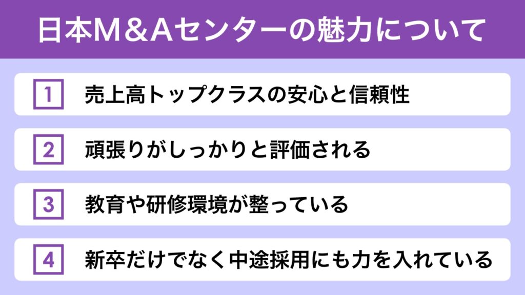 日本M&Aセンターの良い評判と魅力について